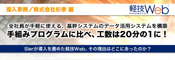 低コストで業務・基幹システムのデータ活用システムを構築。工数は従来の20分の1に