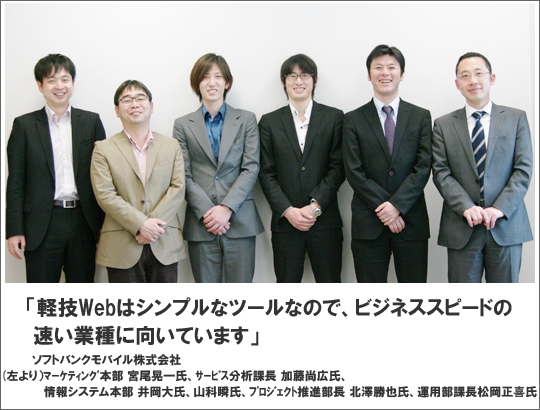 軽技Webはシンプルなツールなので、ビジネススピードの速い業種に向いてます